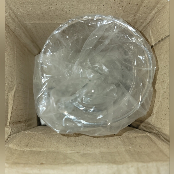 Scalloped Wall Vase Metal & glass. - Picture 3 of 6